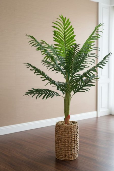 شجرة ديكور داخلية في قوارة قش جامد